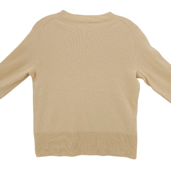 J. CREW 100% Cashmere Sweater Everyday Long Sleeve Pale Yellow Size XS - Picture 4 of 6